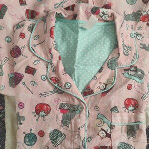 Wondershop 100% Cotton Pouty Pink Pajamas